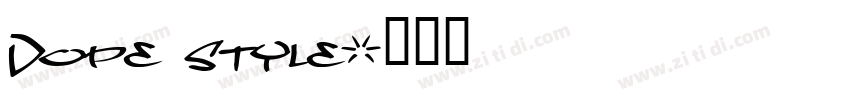 Dope style字体转换